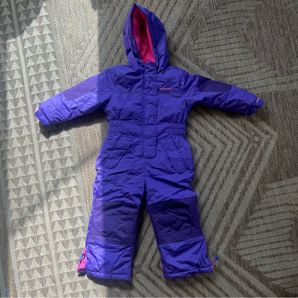 💢SOLD💢 Pink Platinum Snow Suit - Size 4T